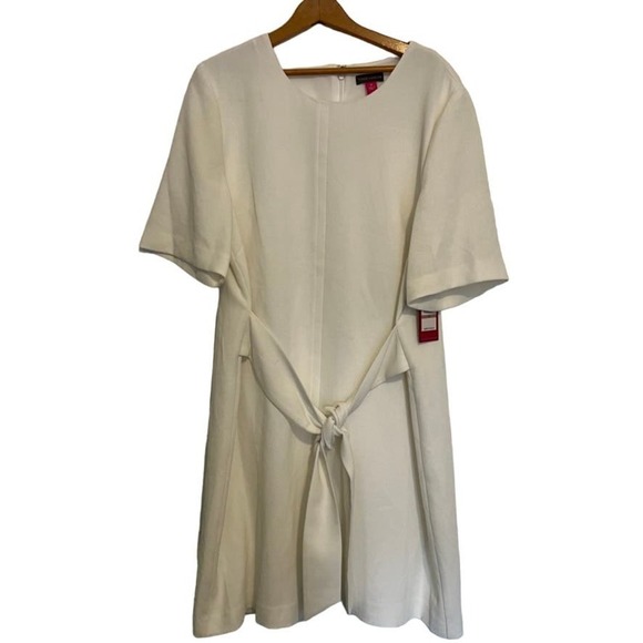 Vince Camuto Daybreak F1 dress Pearl Ivory NWT 12 - Picture 1 of 11
